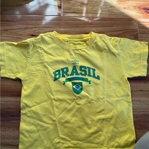 Kids cotton Yellow Brazil Tee 2014